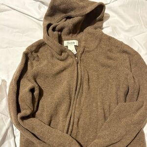 Cambridge Dry Goods 100% Lambswool Zip-Up Hoodie